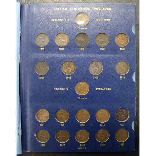 301 - UK & World Coin Assortment in two albums and two folders with both decimal & pre-decimal iss... 