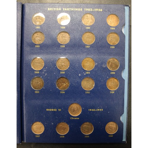 301 - UK & World Coin Assortment in two albums and two folders with both decimal & pre-decimal iss... 