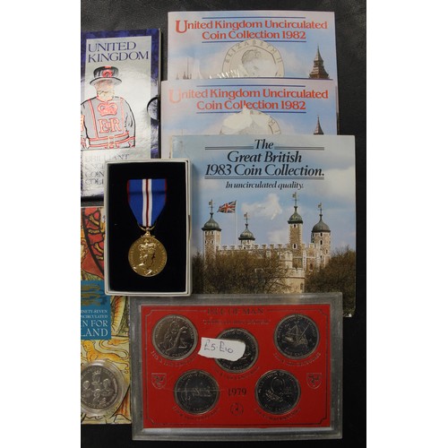 305 - Year sets, coins & medals (11) comprising BUNC 1983 set, BUNC 1982 year sets (2), BUNC 1994 year... 