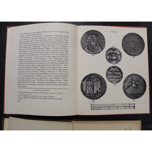 323 - A selection of books and reference material of medals, tokens & coins (4) including The provinci... 