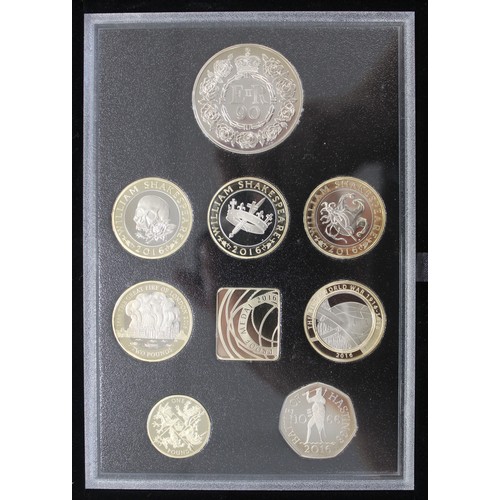 211 - 2016 Royal Mint 16-coin proof set, Collectors Edition, including Shakespeare £2 set and Great Fire o... 