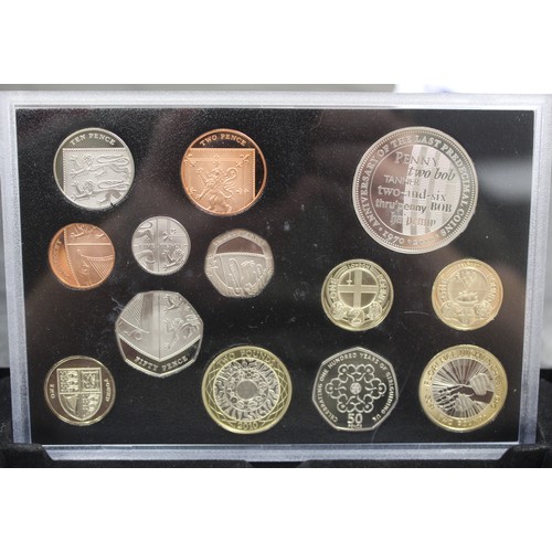 209 - 2010 Royal Mint 13-coin proof in presentation box with LMO COA. It is noted that this set has had th... 