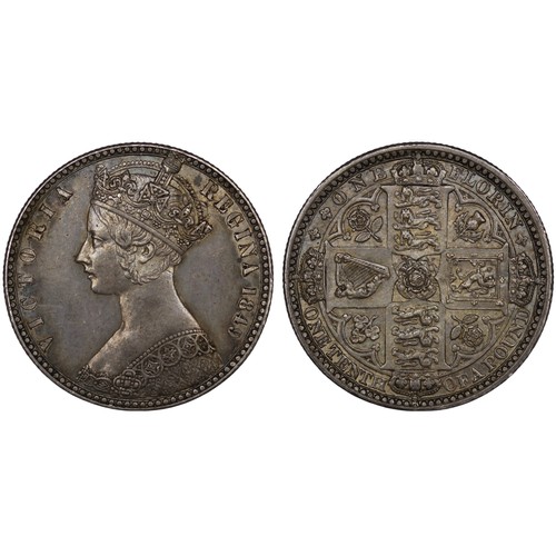 63 - 1849 Florin, Victoria. The so-called 