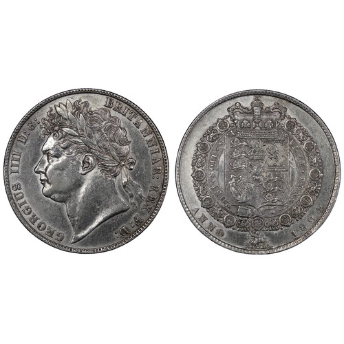 71 - 1824 Halfcrown, George IV. Obv. Laureate head, Rev. crowned shield in garter. Heavily cleaned, other... 