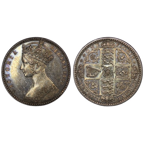 62 - 1849 Florin, Victoria. The so-called 