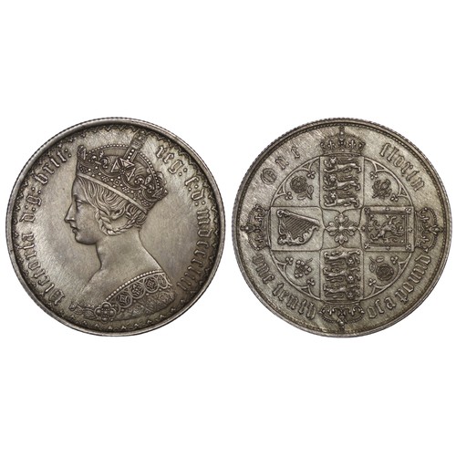 65 - 1853 Florin, Victoria. Obv. 