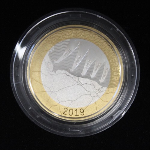 190 - Silver proof £2 coins (6) comprising 2019 75th Anniversary of D-Day (4), 2020 400th Anniversary of t... 