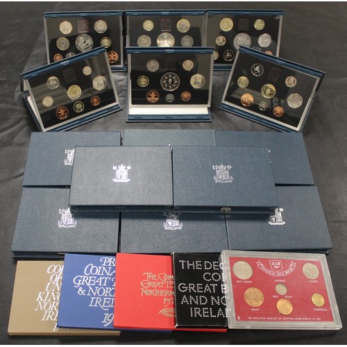 215 - Proof and other year sets (19) comprising 1967 Last pre-decimal coins and proof sets 1971, 1973, 197... 