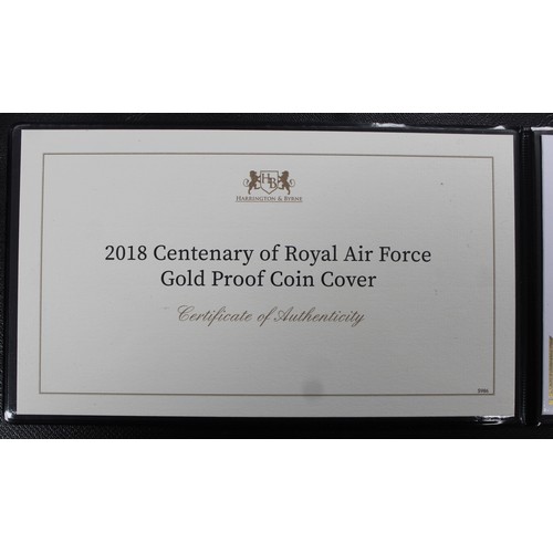 146 - 2018 Gold proof RAF Badge £2 in PNC/First Day Cover commemorating the 100th Anniversary of the Royal... 