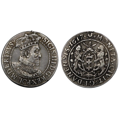 290 - Poland, Danzig, 1617 Ort or ¼ Thaler, Sigismund III. An attractive and well preserved example, once ... 