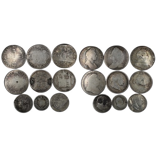 127 - Mixed pre-1920 silver, generally lower grade or with nicks/bends though with some earlier examples. ... 