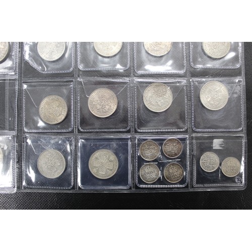 86 - A selection of UK pre decimal pre-47 & pre-20 silver comprising 36 half crowns (2 pre-1920), 18 ... 