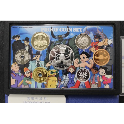 231 - Japan presentation coin sets (2) comprising 2013 Birth of Astro Boy proof set with commemorative sil... 