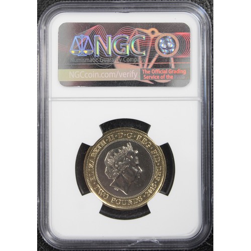 173 - 2015 BUNC £2 coin commemorating the 800th Anniversary of the signing of the Magna Carta. Graded NGC ... 