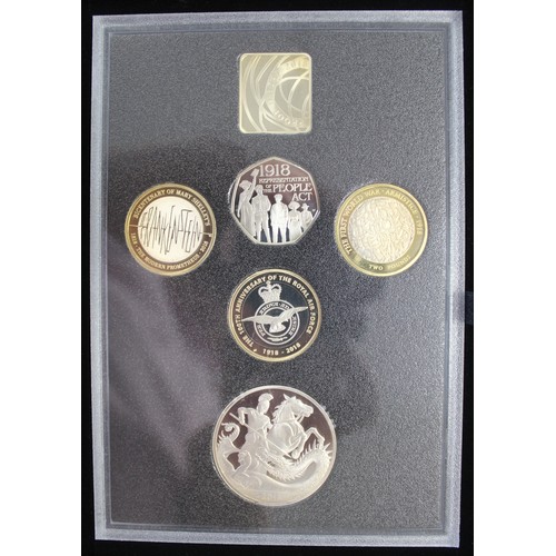 207 - 2018 Royal Mint 13-coin proof set, Collectors Edition, featuring the Frankenstein £2 & Prince Ge... 