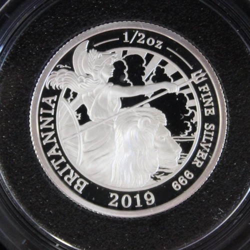 235 - 2019 Silver proof Britannia 6-Coin Set. In original RM case of issue with COA (#304) and information... 