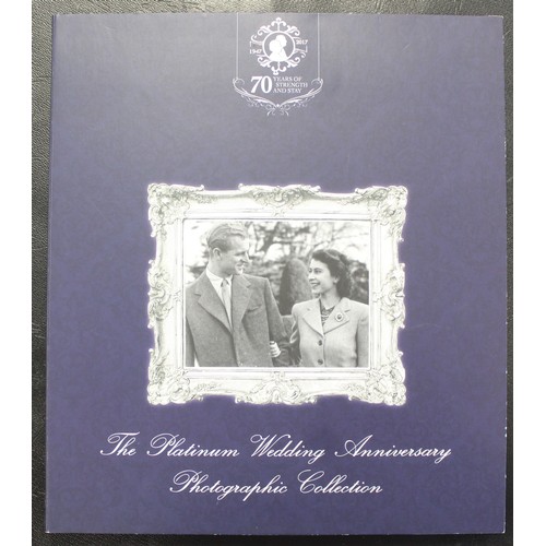 136 - The Platinum Wedding Anniversary Photographic Collection including a 2017 Gibraltar 1/10oz Platinum ... 