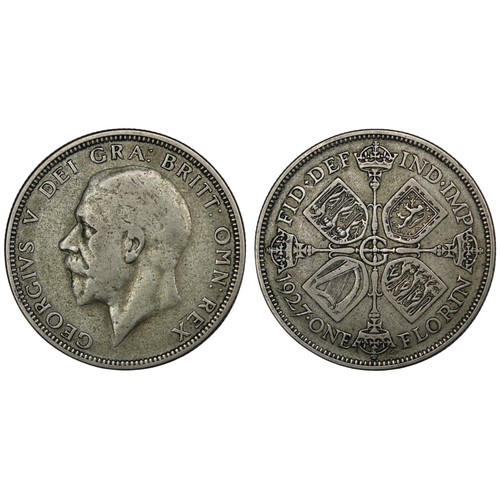67 - 1927 Proof Florin, George V. Impaired from circulation however an ideal opportunity to add into to a... 
