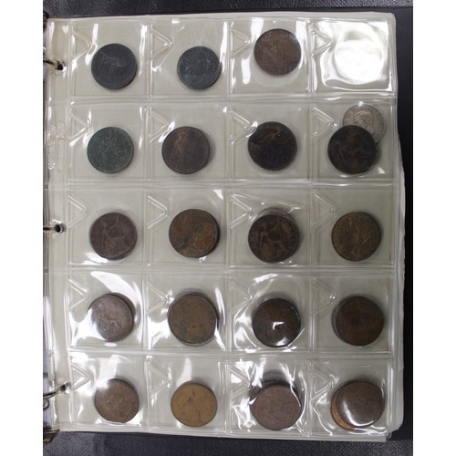 220 - A collectors album of UK coins including silver and briefly comprising 136g pre-47 silver (including... 