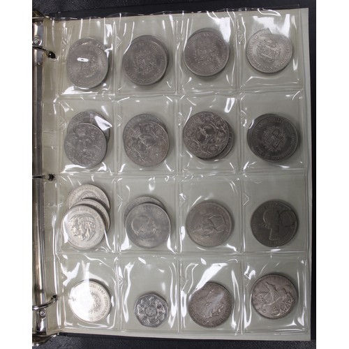 220 - A collectors album of UK coins including silver and briefly comprising 136g pre-47 silver (including... 