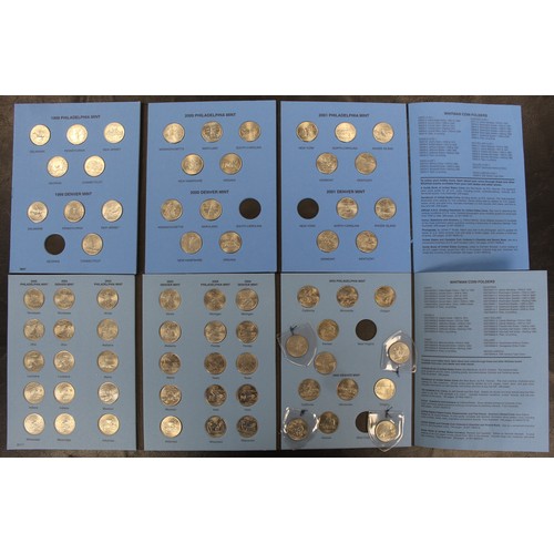 305 - A pair of State Quarter Whitman folders, partially completed. Missing 5 issues though with 5 additio... 