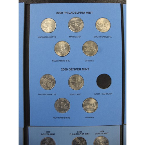 305 - A pair of State Quarter Whitman folders, partially completed. Missing 5 issues though with 5 additio... 