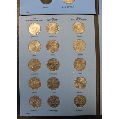 305 - A pair of State Quarter Whitman folders, partially completed. Missing 5 issues though with 5 additio... 