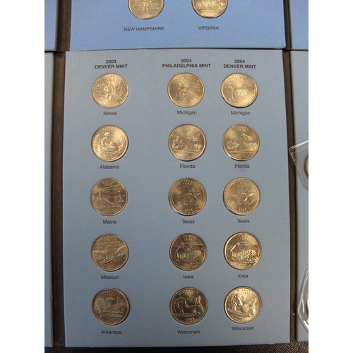 305 - A pair of State Quarter Whitman folders, partially completed. Missing 5 issues though with 5 additio... 