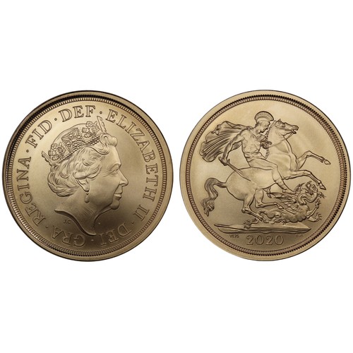 184 - 2020 Strike on the Day sovereign, Elizabeth II. Struck to uncirculated standard with matt finish on ... 