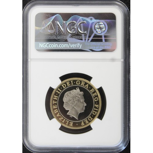 254 - NGC PF69 Ultra Cameo 1998 proof £2 with technologies reverse. FDC/nFDC with some obverse toning.... 