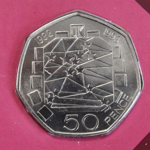 268 - BUNC 1993 year set including 1992-1993 EEC dual date 50p. All coin as issued.