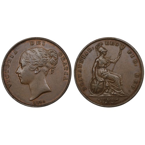 21 - 1841 Penny, Victoria young head. EF/aEF. [Peck 1484, S.3948]