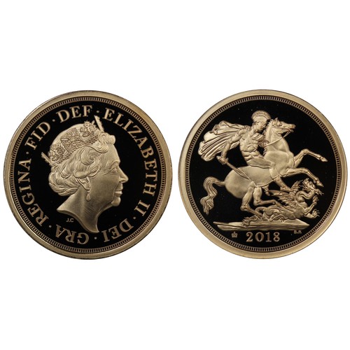 181 - 2018 Strike on the Day sovereign, Elizabeth II. Struck to uncirculated standard with a proof-like fi... 