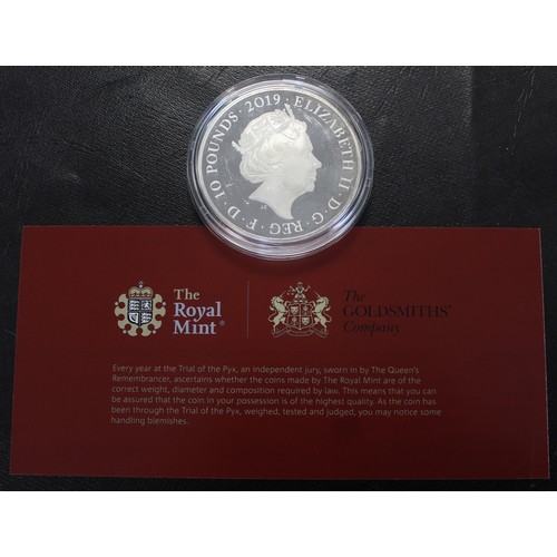 212 - Trial of the Pyx 2019 Tower of London 5oz silver proof £10. The Trial of the Pyx is an ancient and a... 