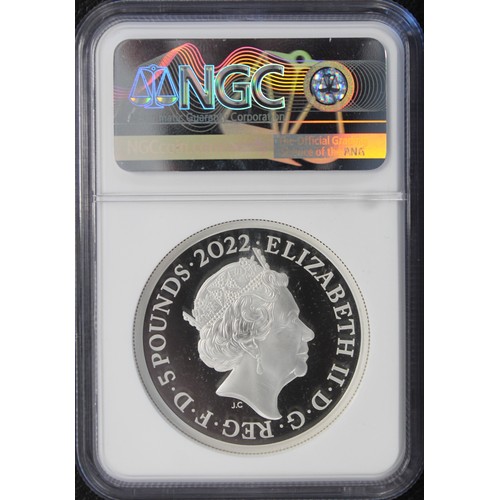 207 - NGC PF70 Ultra Cameo 2022 Henry VII 2oz silver proof £5, part of the British Monarchs Series. Comple... 