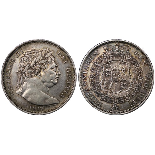 87 - 1817 Halfcrown, George III. Obv. large 