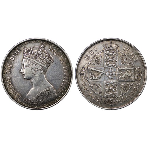 64 - 1854 Florin, Victoria. Obv. 