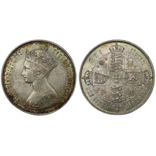 65 - 1856 Florin, Victoria. Obv. 