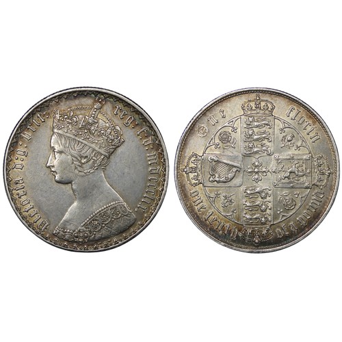 66 - 1859 Florin, Victoria. Obv. 