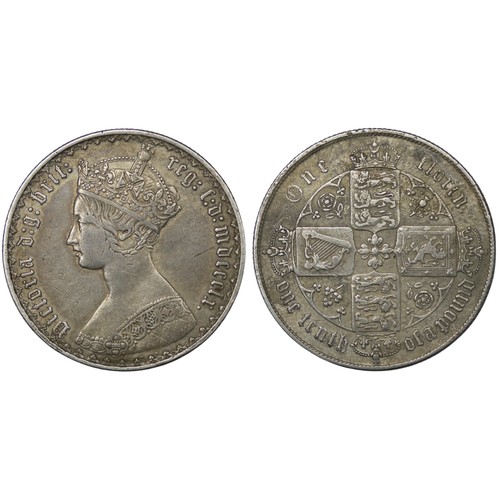 67 - 1860 Florin, Victoria. Obv. 