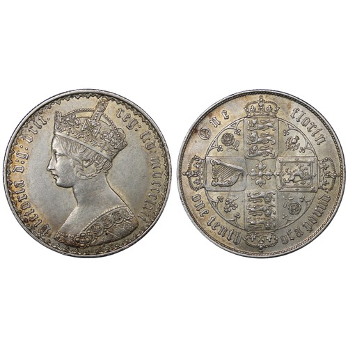 68 - 1862 Florin, Victoria. Obv. 