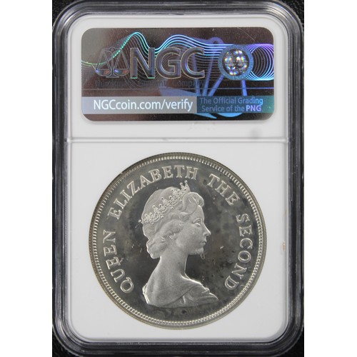 304 - Tuvalu 1981 Silver proof $10, NGC PF67 Ultra Cameo. Struck to commemorate the 25th Anniversary of th... 