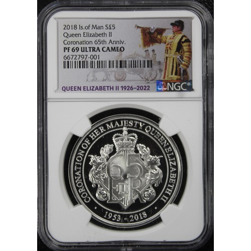 301 - Isle of Man 2018 Silver proof £5, SOLO TOP POP NGC PF69 Ultra Cameo. Struck to commemorate the 65th ... 