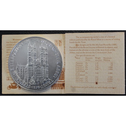 10 - A 1978 silver commemorative medal celebrating the 25th Anniversary of the coronation of HM Queen Eli... 