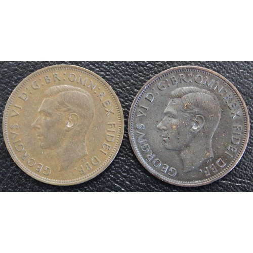 42 - Penny Whitman folder, 1930-1967, including key dates of 1950 & 1951. 30 coins total, fair to gVF... 