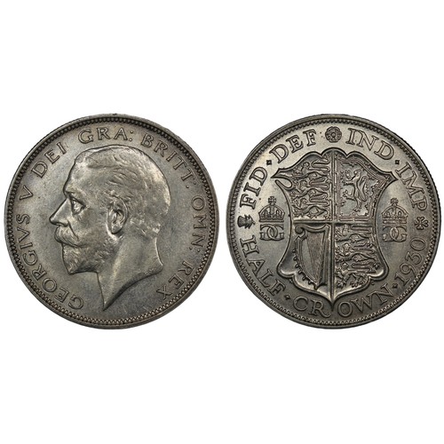 104 - 1930 Halfcrown, George V. Obv. bare head facing left, Rev. shield with concave sides. A key series d... 