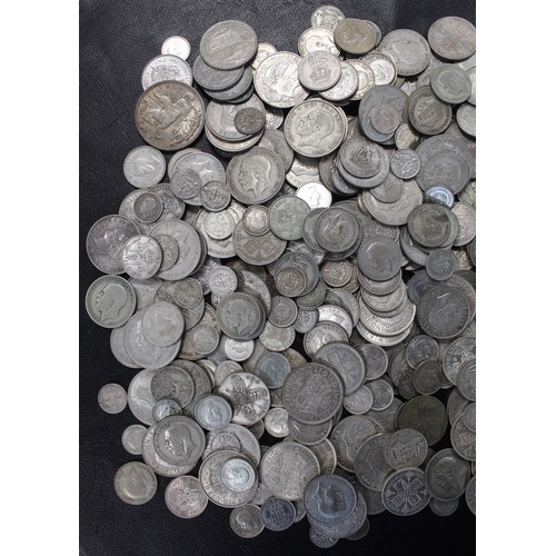 128 - A large selection of pre-47 silver from threepence to crown and including many higher grade examples... 