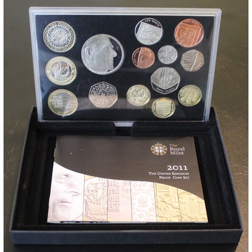 278 - 2011 Royal Mint 14-coin proof set including Mary Rose & King James Bible £2 and Prince Philip 90... 