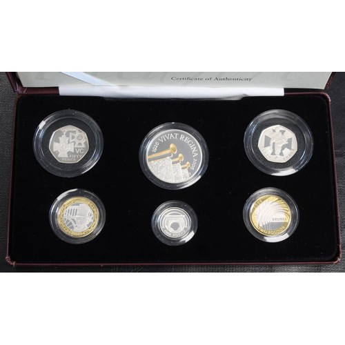 269 - 2006 Silver proof piedfort 6-coin set in leatherette presentation case with COA/information booklet.... 