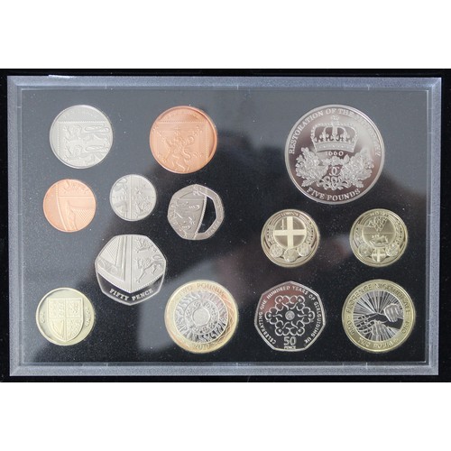 276 - 2010 Royal Mint Executive 13-coin proof set including Restoration of the Monarchy commemorative £5. ... 